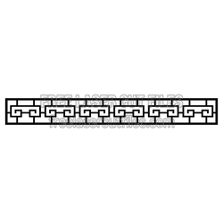 Decorative Greek Key Screen Panel Laser Cut File
