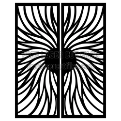 Decorative Laser Cut Door Panel Screen Pattern
