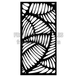 Decorative Leaf Panel Pattern for Door or Room Divider