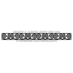 Decorative Scroll Panel Laser Cut Pattern, Ready to Cut