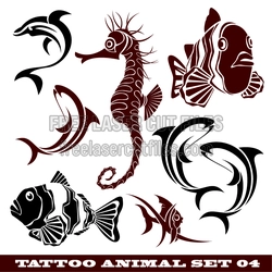 Free Animal Tattoo Vector Pack — Stencil-Ready Illustrations