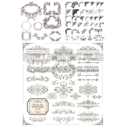 Free Decorative Vector Elements Pack — Ornamental Designs