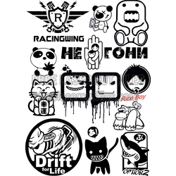 JDM Decal Vector Pack — Free Downloadable Car Designs