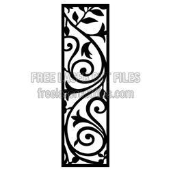 Ornamental Floral Screen Panel Ready to Cut