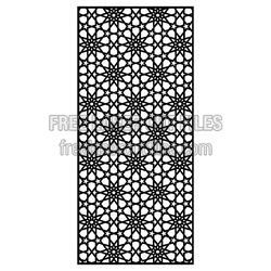 Ornamental Laser Cut Door Screen Pattern, Ready to Cut