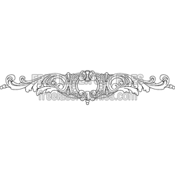 Ornamental Panel Template for Laser Cutting