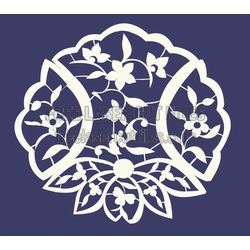 Seamless Floral Panel DXF for Laser Cutting and Wall Art