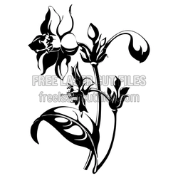 Decorative Flower Motif Laser Cut File for DIY Projects