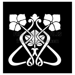 Ornamental Floral Screen Pattern Ready to Cut for Doors