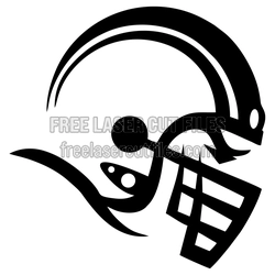 American Football Helmet Laser Cut File, Ready to Cut