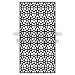 Decorative Star Lattice Screen Panel Laser Cut File
