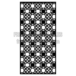Geometric Decorative Screen Panel, Ready to Cut Laser File