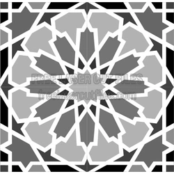 Intricate Arabesque Vector for Laser-Cut Home Decor