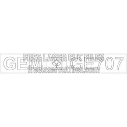 Logo Template for Gemini Sink — Laser Cutting Stencil