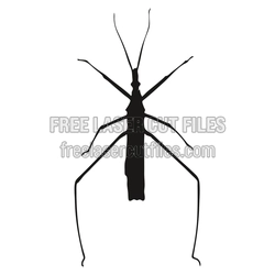 Praying Mantis Silhouette Laser Cut File, Ready to Cut
