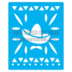 Sombrero Stencil Design for Laser Cutting, Ready to Cut