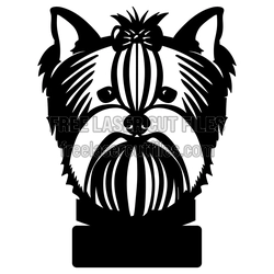 Yorkie Dog Clipart Laser Cut File, Ready to Cut