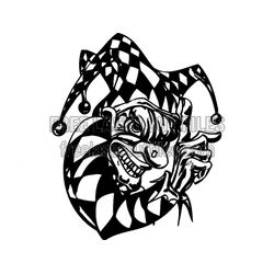 Clown Cutout Template for Laser Cutting