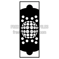 Decorative Door Panel Pattern for Laser Cutting