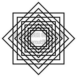 Flower of Life Geometric Mandala Laser Cut File