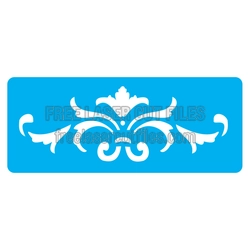 Ornamental Flourish Stencil for Laser Cutting