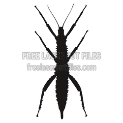 Praying Mantis Silhouette Laser Cut File, Ready to Cut