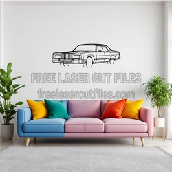 1978 New Yorker Classic Car Silhouette Ready to Cut