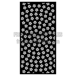 Decorative Floral Screen Panel Laser Cut Design