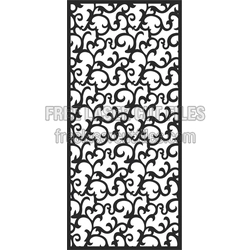 European Ornamental Panel Template for Laser Cutting