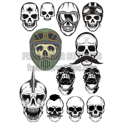 Skull Graphics Pack — Evil Gothic Vector Set
