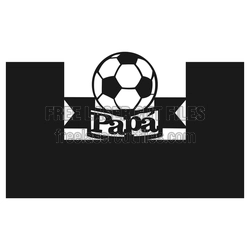 Soccer Papa Photo Frame Laser Cut File, Free Gift Idea