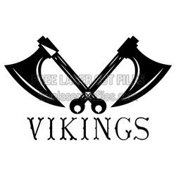 Viking Axes Clipart Laser Cut Design, Ready to Cut