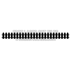 Decorative Fence Panel Laser Cut Pattern for DIY Projects