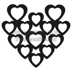 Layered Heart Portrait Laser Cut File, Free Valentine Design