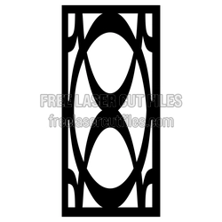 Ornamental Screen Panel Laser Cut Design, Ready to Cut