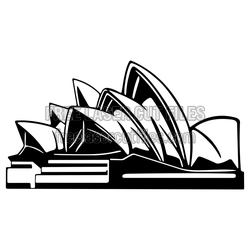 Sydney Opera House Wall Decor Laser Cut File