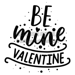 Be Mine Valentine Cut File for Laser Craft Projects