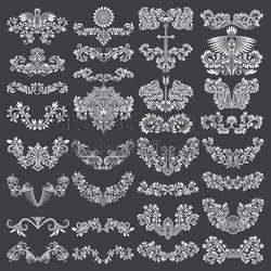 Free Floral Flourishes Vector Pack for Laser Cut Art