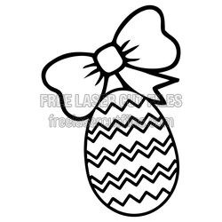 Happy Easter Egg Clipart Laser Cut Design, Ready to Cut