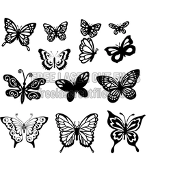 Butterfly Design Pack for Laser Cutting