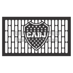 Custom Shield Monogram Panel Laser Cut File, Ready to Cut