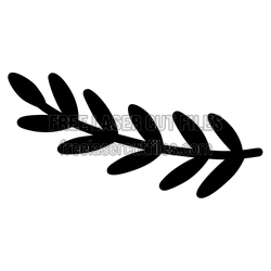 Decorative Laurel Branch Laser Cut File, Ready to Cut