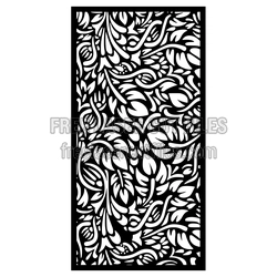 Decorative Leaf Panel Screen Pattern for Doors and Windows