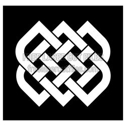 Endless Knot Pattern Laser Cut Template Ready to Cut