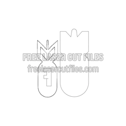 F-Bomb Dust Cover Template for Receiver, 10 Tall