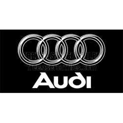 Four-Ring Car Emblem Vector — Free Laser Template
