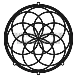 Geometric Dream Catcher Laser Cut File, Ready to Cut