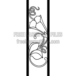Ornamental Border Pattern Template for Laser Cutting