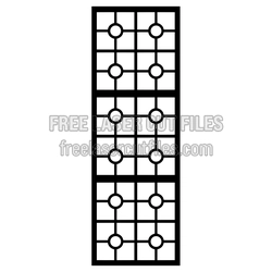 Decorative Door Screen Panel Ready to Cut Laser File