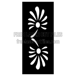 Decorative Floral Screen Panel Laser Cut Pattern